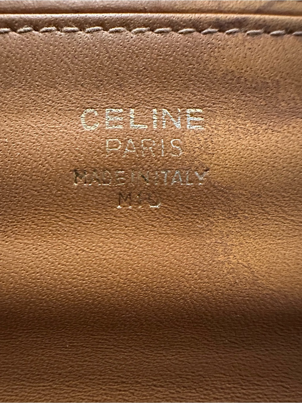 Vintage CELINE Macadam Triomphe Bifold Wallet Beige Coated Canvas - Picture 3 of 14